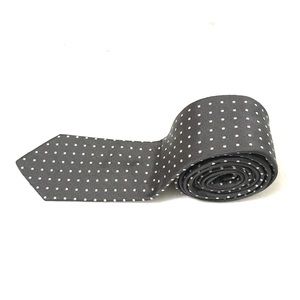 Jil Sander Mens Gray Polka Dot Skinny Tie
